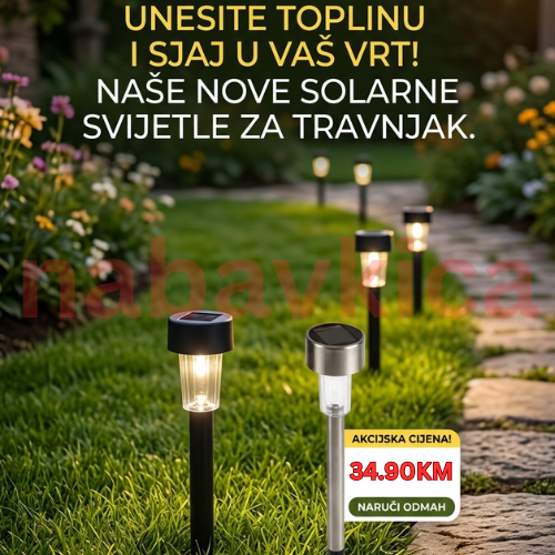 Solarna Lampa Za Dvorište 10 komada