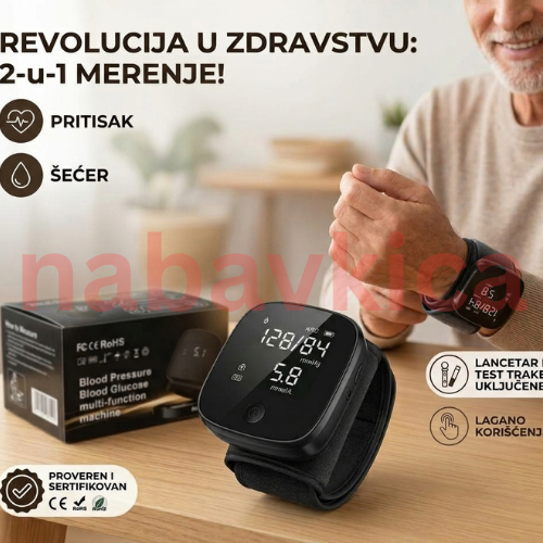 2 U 1 Mjerač Pritiska i Šećera