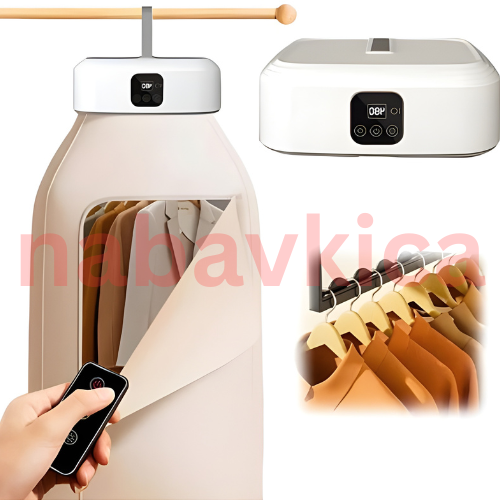 Prenosiva 2 u 1 Sušilica I Pegla Za Odjeću