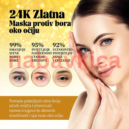24K ZLATNA MASKA PROTIV BORA OKO OČIJU