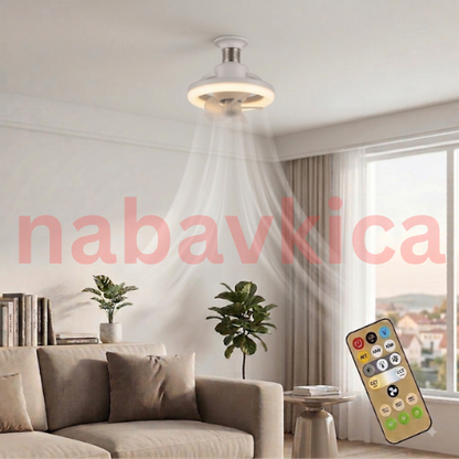 2 u 1 Ventilator i Sijalica za Plafon