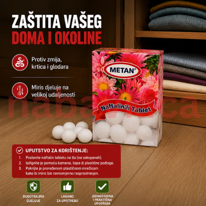 Naftalin Protiv Zmija, Krtica, Glodara i Moljaca 20 tableta