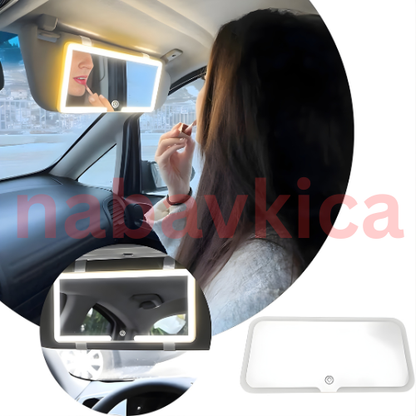 LED OGLEDALO ZA ŠMINKANJE U AUTU