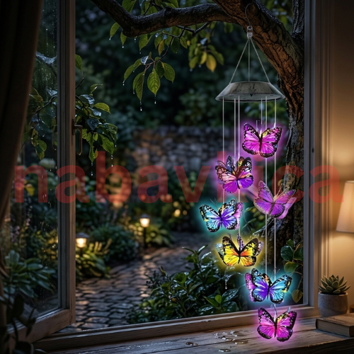 Led Solarne Lampe sa dekoracijom leptira