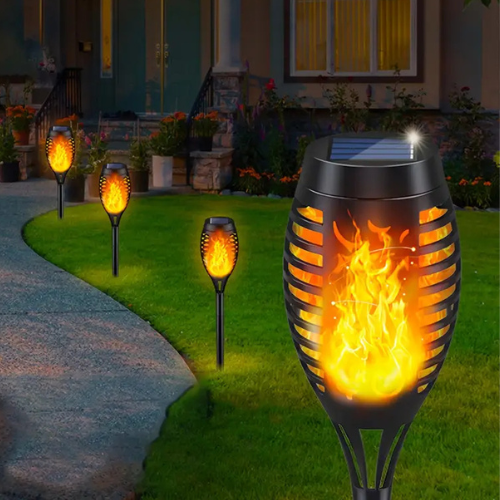 Solarna Lampa U Obliku Plamena